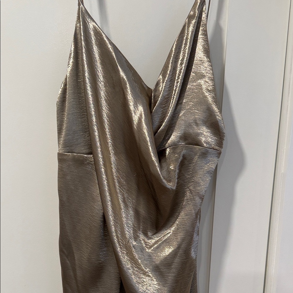 Asos Drape Front Cami Slip Dress View 3